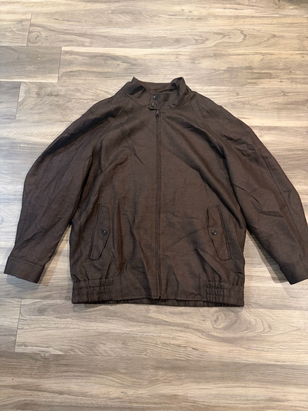 Haspel Men's Brown Full-Zip Casual Jacket